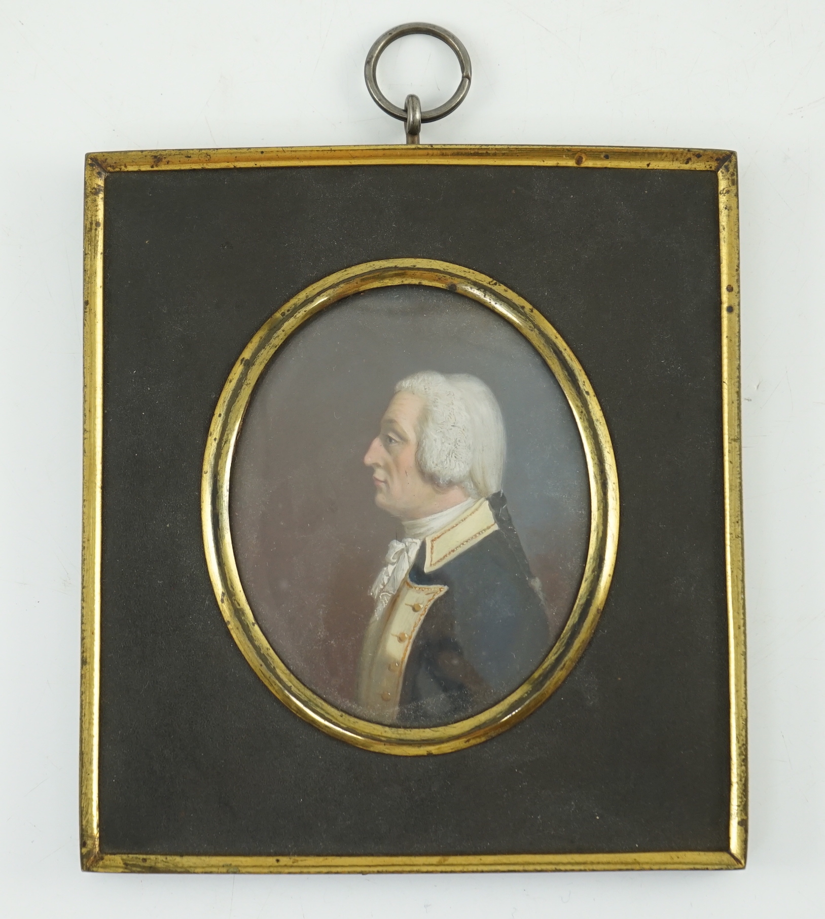 Late 18th Century Prussian School, Portrait miniature of Conrad Christian Friedrich 'der Hanoverraner' Stahlschmidt (1754-1812), oil on copper, 8.3 x 6.7cm.